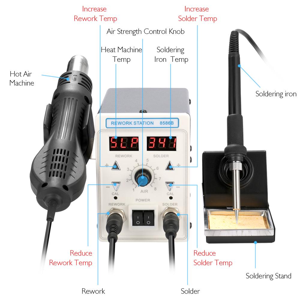Stazione di Saldatura e Dissal - 2 In 1 Soldering Rework Station 750W recensione e prezzo