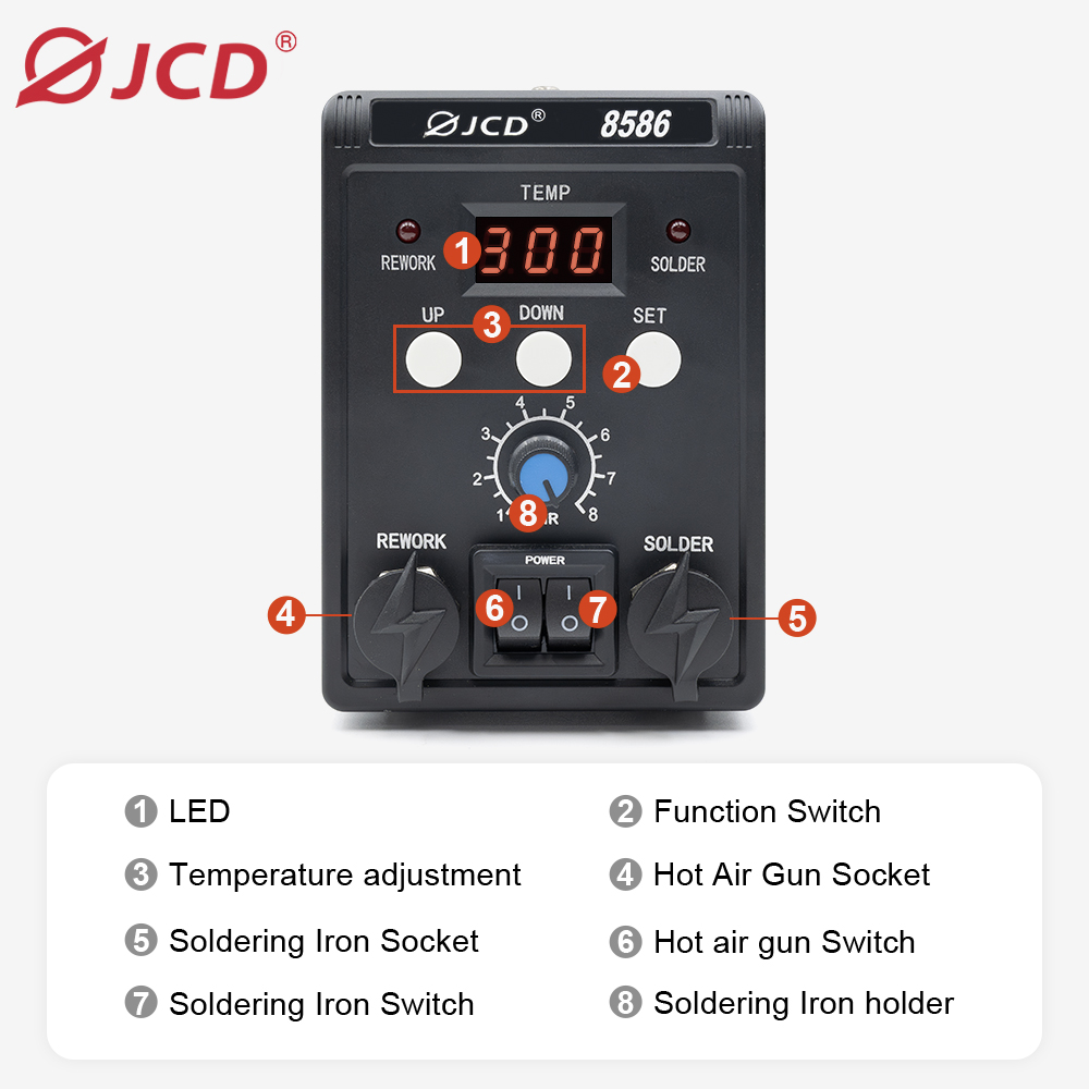 Stazione di saldatura e dissal - 2 In 1 Soldering Rework Station 750W recensione e prezzo