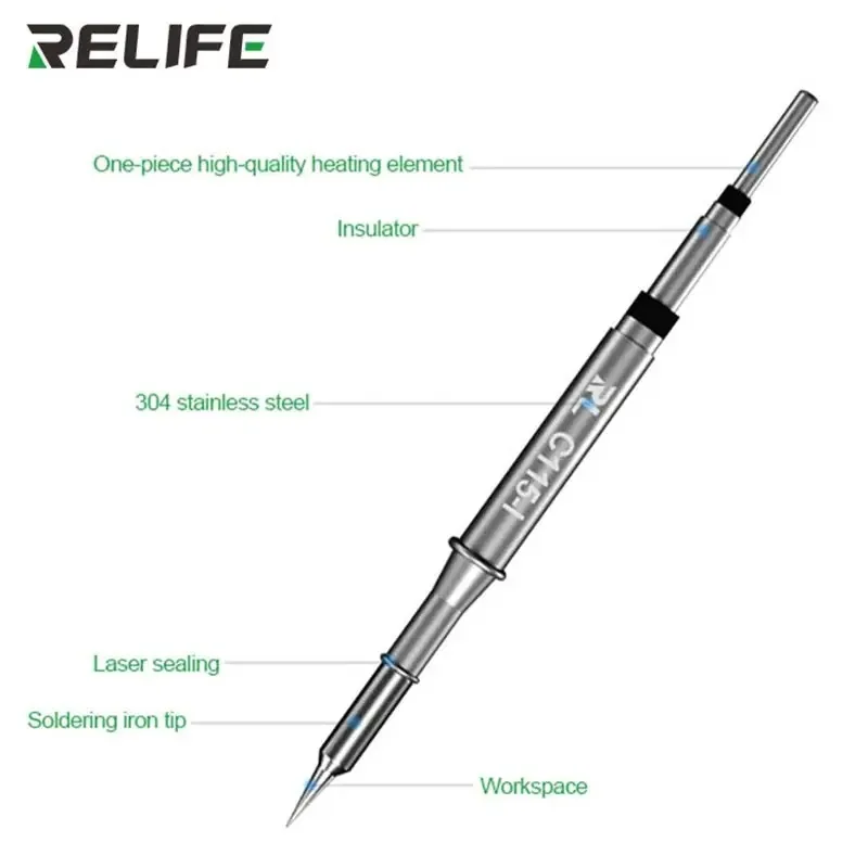 RELIFE C115-K/I/IS Punta unive - C115 Nano Soldering Iron Station recensione e prezzo